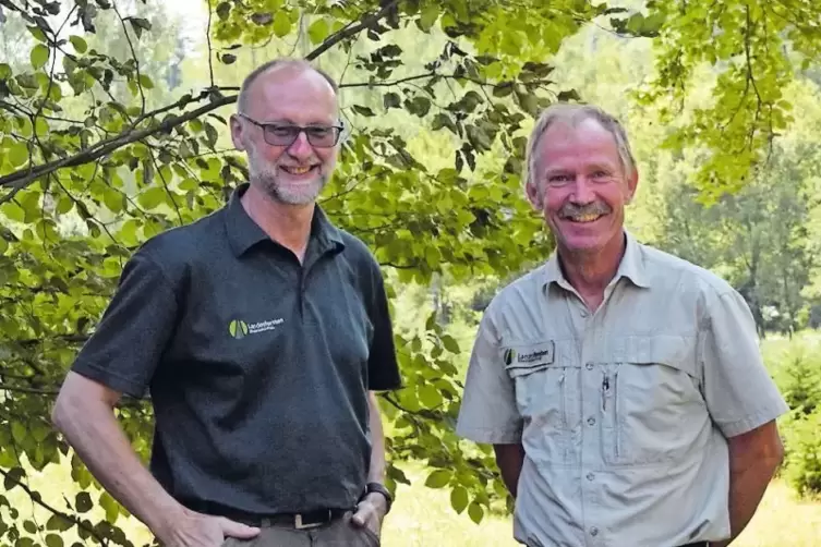 Ralf Weber (links) und Hartmut Knoll übernehmen die benachbarten Reviere Wolfsägerhof und Hohe List.