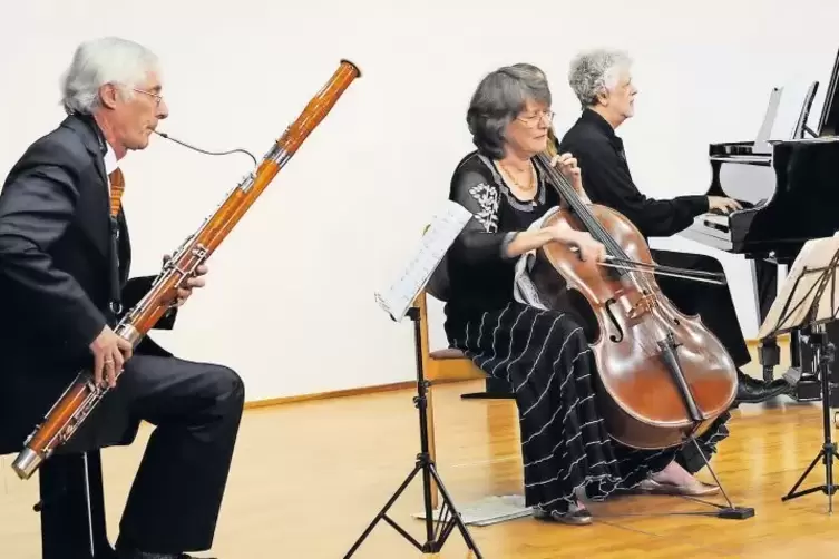 Lust auf Kammermusik: Fagottist Friedrich Edelmann, Cellistin Rebeca Rust und Pianist Scott Faigen.