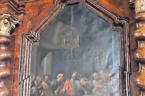 Dreifaltigkeitskirche im Fokus der Feierlichkeiten: Die Aufnahme zeigt das Altarbild.