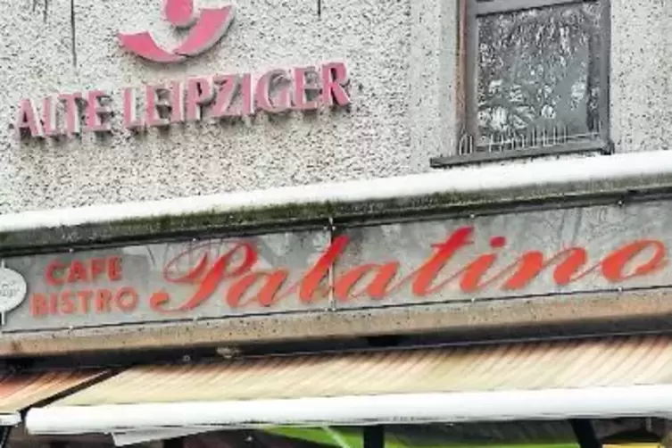 Das Bistro Palatino am Elwetritschebrunnen.