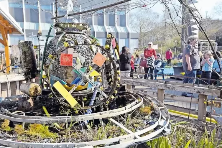 Plätschert wieder: ein Brunnen, der stets in Bewegung ist.