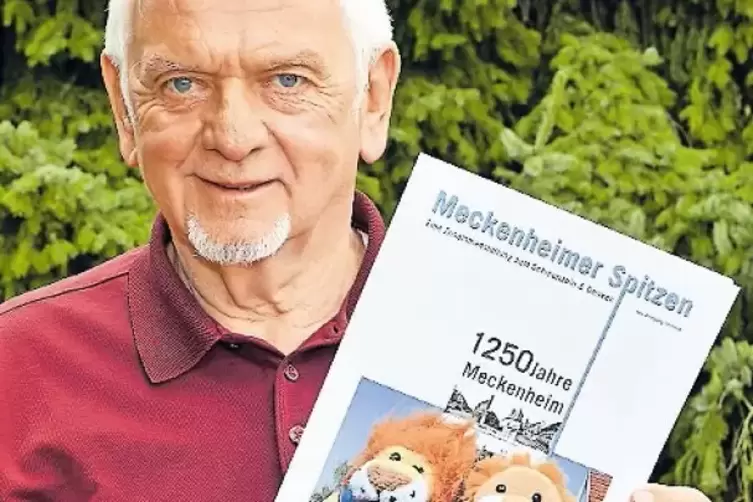 Aus einem Gespräch in der Männerrunde wurde ein Heft zum Dorfjubiläum: Wolfgang Seiberth und seine „Meckenheimer Spitzen“.