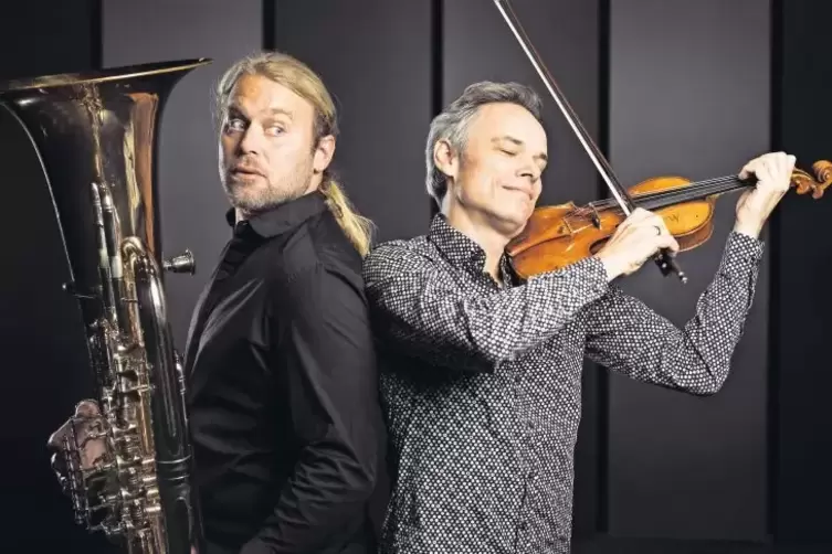 Mit Andreas Martin Hofmeir (links) und Benjamin Schmid treten zwei Echo-Klassik-Preisträger beim Festival Euroclassic in der Pir