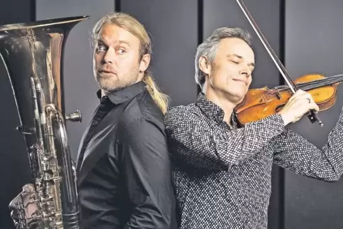 Mit Andreas Martin Hofmeir (links) und Benjamin Schmid treten zwei Echo-Klassik-Preisträger beim Festival Euroclassic in der Pir
