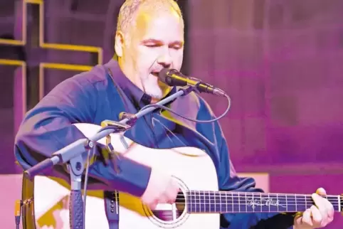 Stimmungsvolles Konzert: Stephan Flesch in der Stiftskirche.