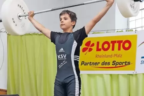 Ben Kessler vom KSV Grünstadt ist neuer Landesmeister in der Schülerklasse bis 1,58 Meter Körpergröße.