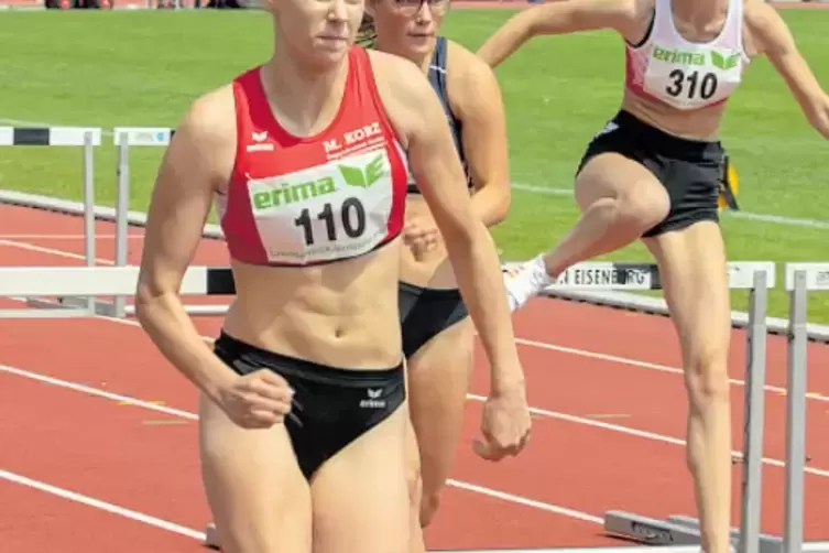 Holte Bronze im 100-Meter-Hürdensprint der U18: Denise Petry aus Weselberg.