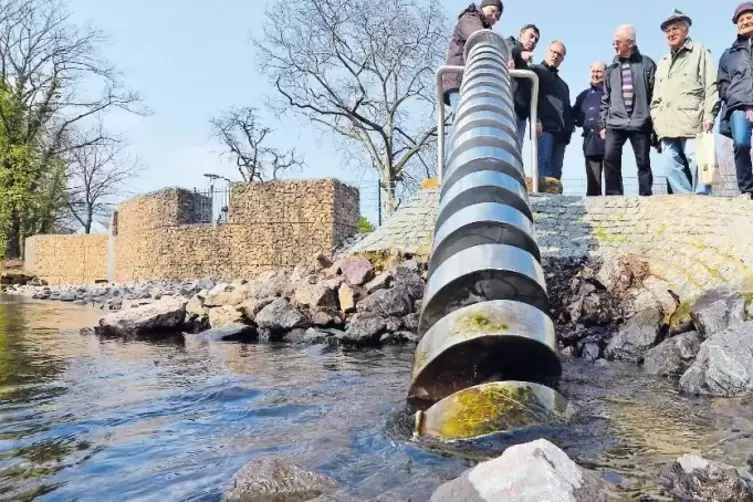 Eine Förderspirale wie hier am Speyerbach in Neustadt war bislang auch für den neuen Wasserspielplatz in Dirmstein vorgesehen.