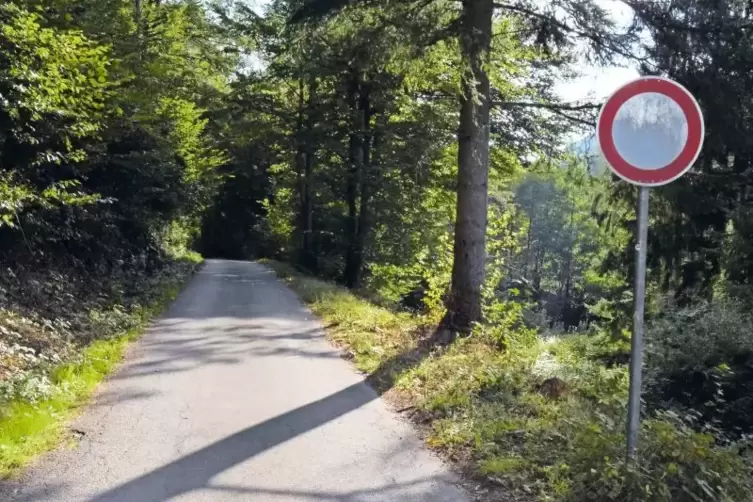 Jetzt ist die Situation klar geregelt: Das einzig verbliebene Schild untersagt die Durchfahrt in RIchtung Wengelsbach.