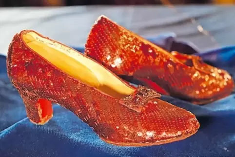 Nach 13 Jahren wieder aufgetaucht: Judy Garlands Schuhe aus dem Film „Der Zauberer von Oz“.