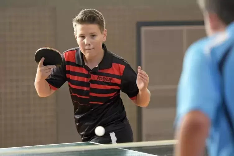 Maximilian Schleifer vom ASV Birkenheide ist derzeit der beste Tischtennisspieler in seiner Altersklasse in der Region. Foto: Ku