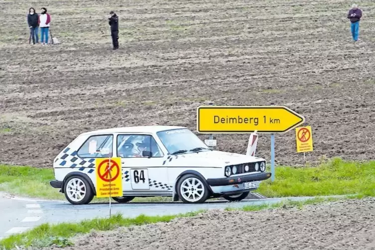 Immer ein Höhepunkt: die Wertungsprüfung bei Deimberg.