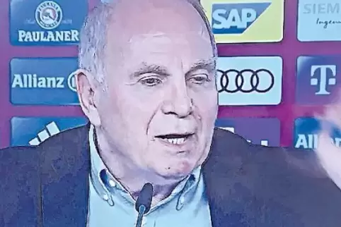 Uli Hoeneß, der Präsident des FC Bayern München, war gestern kaum zu bremsen.