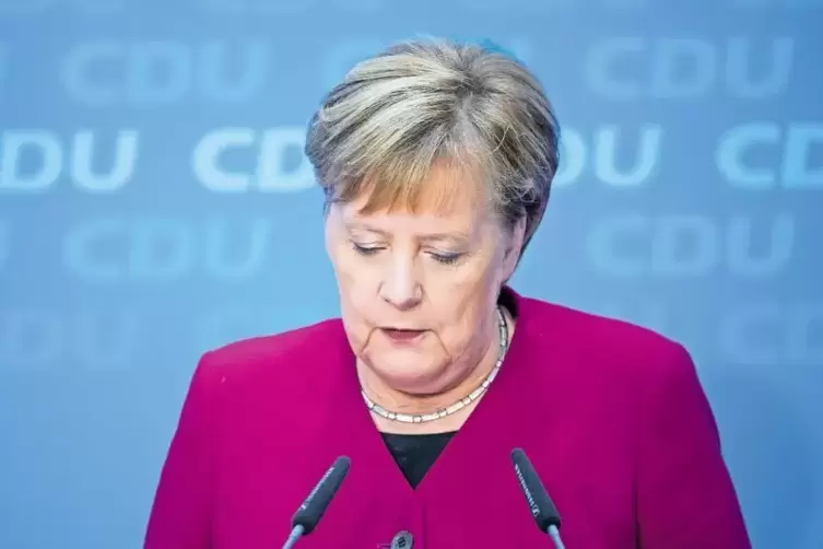 Rückzug auf Raten: Merkel überraschte gestern mit ihrer Ankündigung.