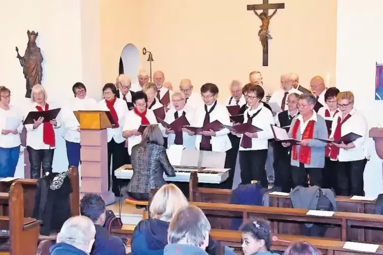 Bei der Abendmusik: die Chorgemeinschaft Mölschbach-Fischbach.