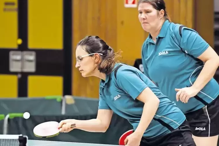 Punktegarantinnen des ASV Harthausen: Carmen Lutz (links) und Heike Endres.