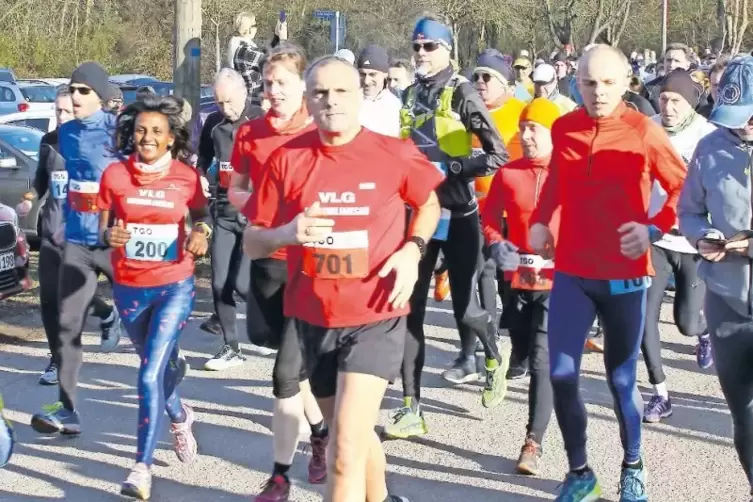 Die Austragung des Berglaufs war lange fraglich. Die Sportler waren froh, dass der Traditionslauf schließlich doch gestartet wur