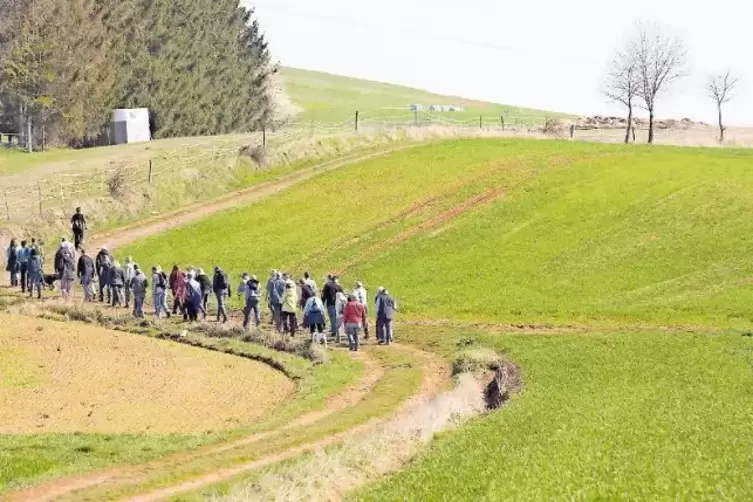 Die „Himmelstour“ ist geprägt von der hügeligen Landschaft.