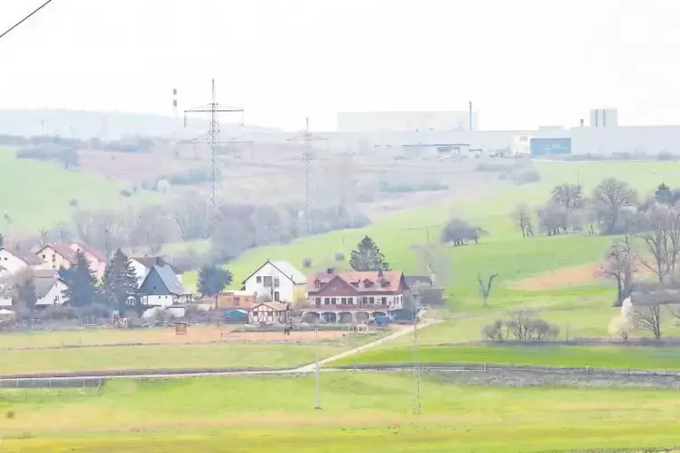 Es geht um potenzielle Entwicklungsflächen: Blick auf Stockborn und das Gewerbegebiet IG Nord.