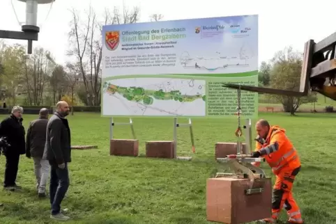 Das Bauschild musste vor Beginn der Arbeiten aufgestellt werden. Das war eine Vorgabe des Landes. Mainz übernimmt 90 Prozent der