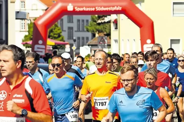 2017 (Foto) waren es noch 164 Teilnehmer beim Lindenparkfestlauf des TuS Heltersberg.