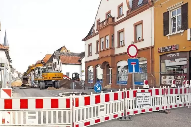 Die Bellheimer Hauptstraße wurde von den Lesern am häufigsten genannt, wenn es um die ärgerlichste Baustelle der Pfalz geht.