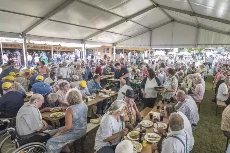 Gut gelaunte Gäste beim „Waldfest der Zuversicht“ 2018.  Foto: VIEW