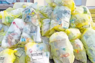 3930 Tonnen Verpackungsabfälle wurden im vergangenen Jahr im Landkreis eingesammelt, rund die Hälfte davon recycelt.