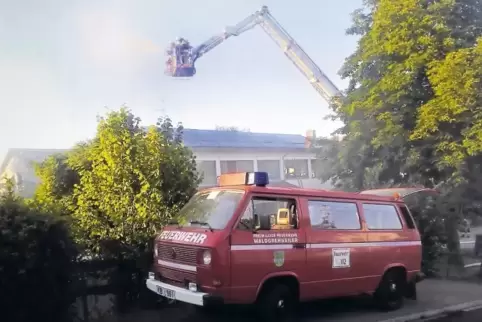 Glücklicherweise nur eine Übung: Feuerwehreinheiten aus den Verbandsgemeinden Alsenz-Obermoschel und Rockenhausen im Einsatz in 