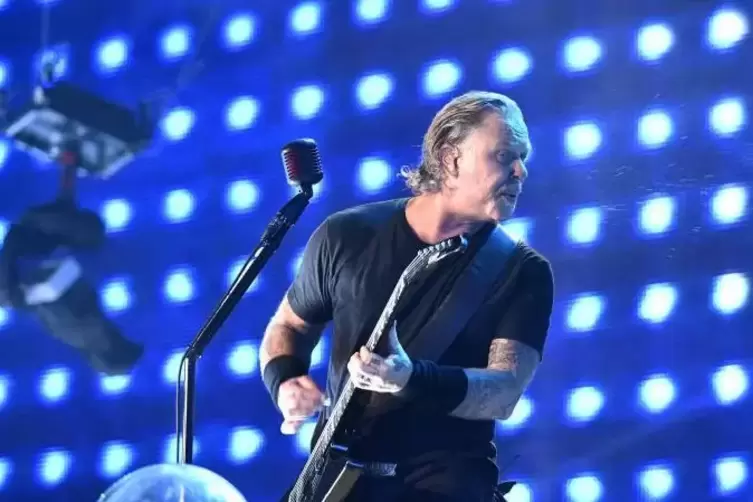 Aushängeschild, Chef-Charismatiker und noch gut bei Stimme: Metallica wären ohne ihren James Hetfield undenkbar.  Foto: KUNZ