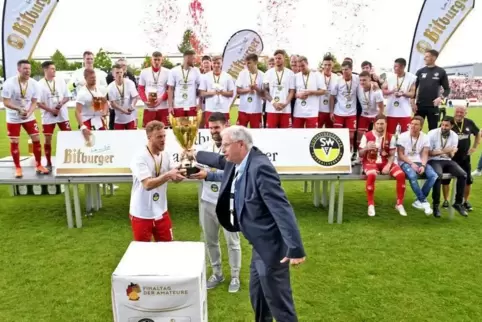 Titelverteidiger: Am 25. Mai hat der FCK das Finale gegen Wormatia Worms gewonnen.  Foto: Buchholz