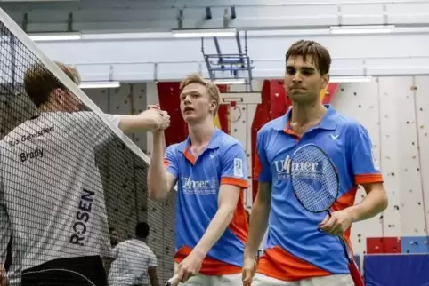 Er verhinderte die Höchststrafe für Fischbach: Felix Hammes (rechts). Neben ihm Lukas Junker.