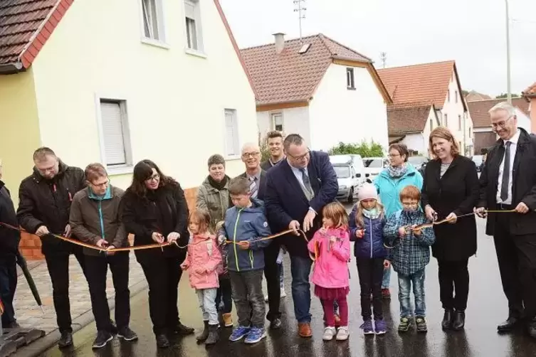 Gleich ist sie frei: die Ortsdurchfahrt in Würzweiler.