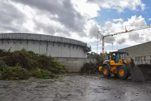 Noch wird gebaut, aber Biomüll gärt bereits.