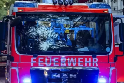 Einsatz am Vormittag: Die Feuerwehr rückt aus.