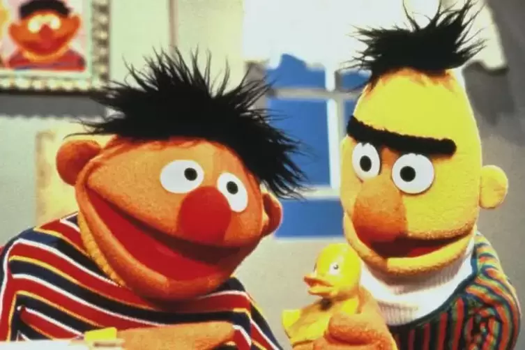 Die Puppenstars der „Sesamstraße“: Ernie und Bert.