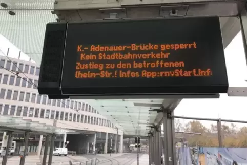 Straßenbahnen fahren den Berliner Platz seit 22. November nicht mehr an.