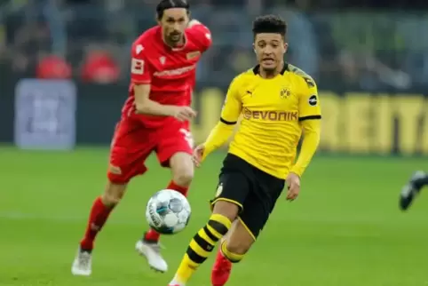 Junior der Bestmarken: Jadon Sancho (rechts) hat als erster Bundesligaprofi vor seinem 20. Geburtstag 25 Tore erzielt. Neven Sub