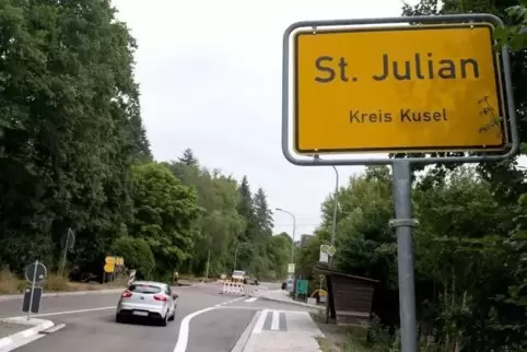 Wird wieder freigegeben: die Ortsdurchfahrt St. Julian.